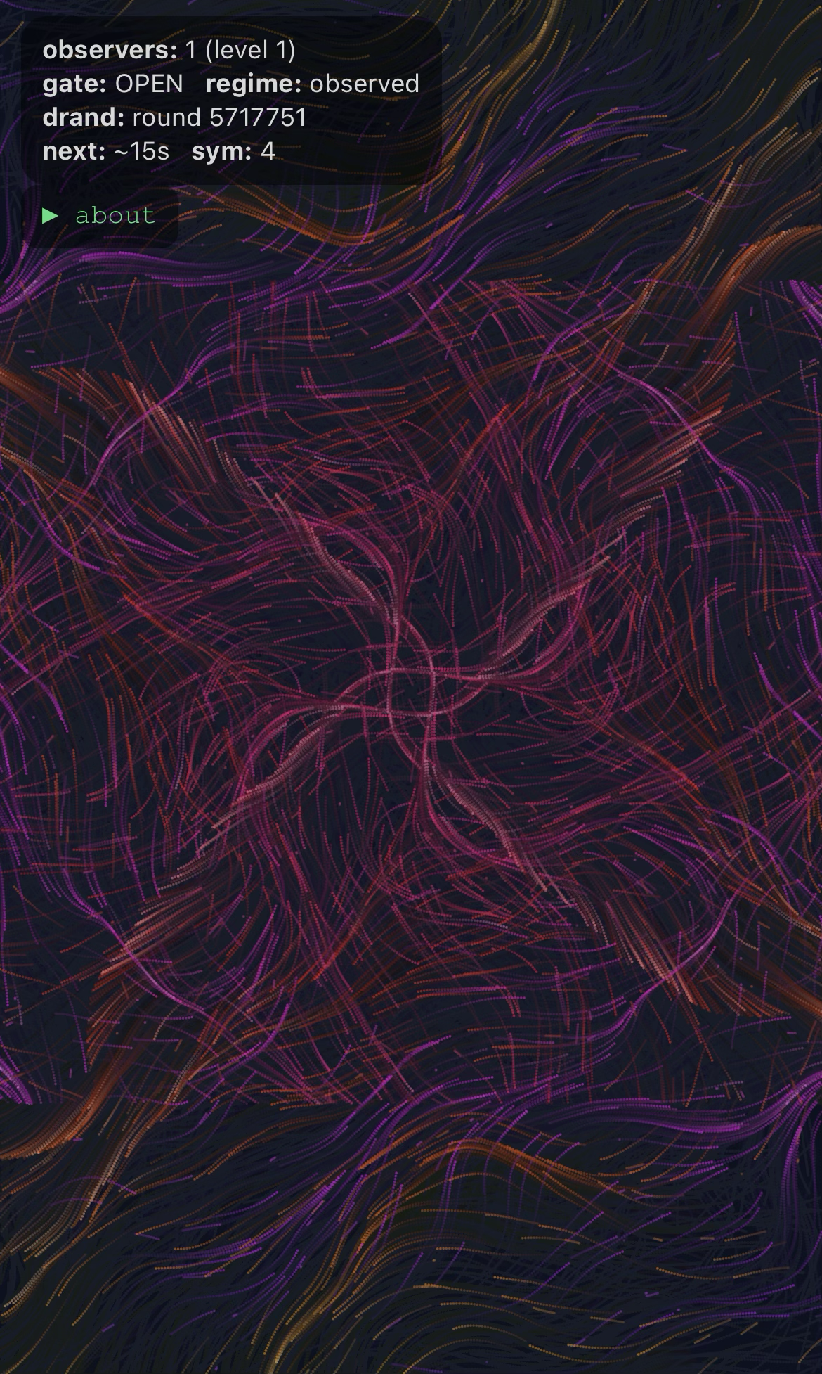 Magenta orange chaos