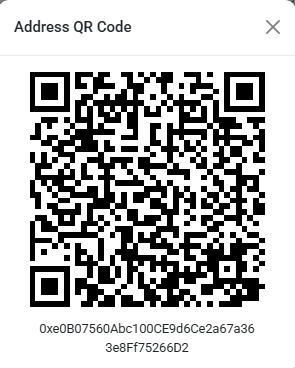 NFT contract QR code